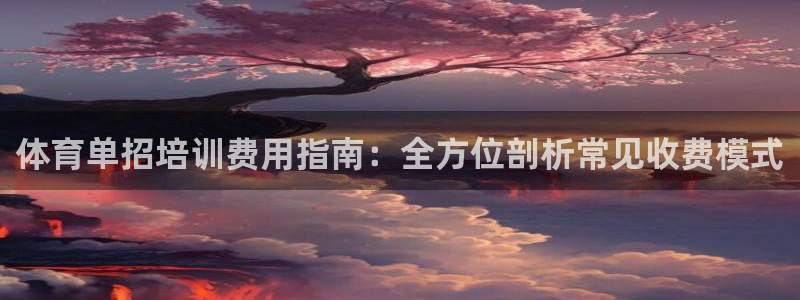 富联娱乐嗯 5O6917 富联：体育单招培训费用指南
