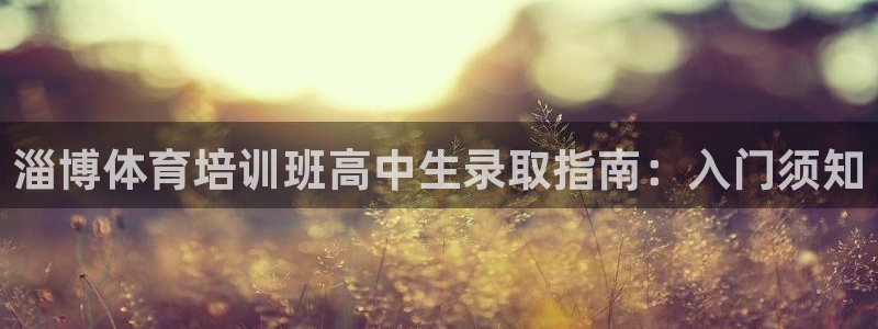 富联娱乐负责人是谁：淄博体育培训班高中生录取指南：入门须知