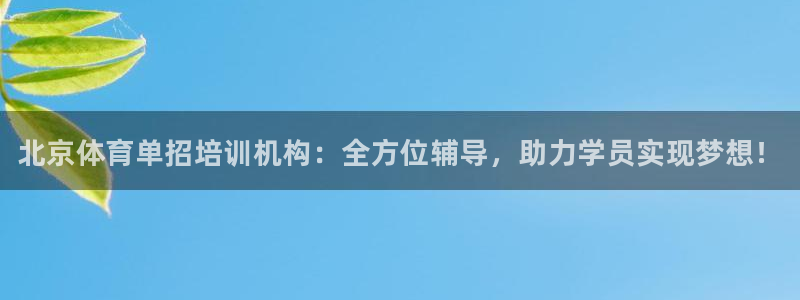 富联平台安装：北京体育单招培训机构：全方位辅导，助力学员实现